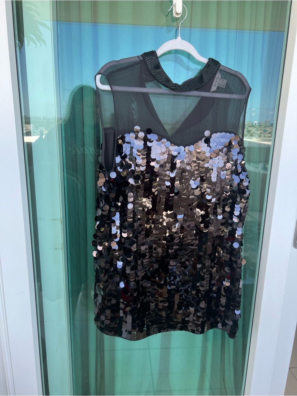 H&M Black Sequin Mini Dress